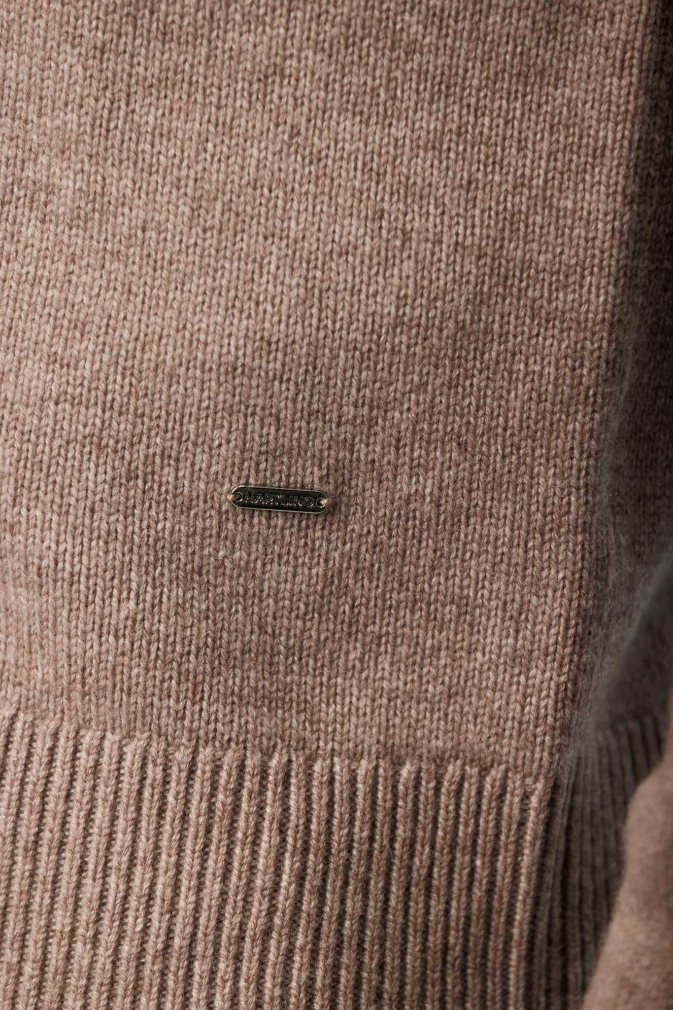 Beige Cashmere Cardigan close up